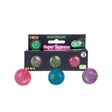 Techzone Geelong Smooshos Super Squeeze Glow In The Dark Mini Balls